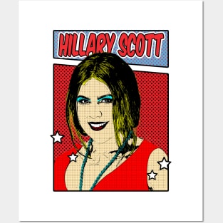 Hillary Scott // Lady Antebellum 80s Pop Art Comic Style Posters and Art